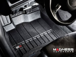 FIAT 500 Floor Liners - 3D All Weather - Pro Line - Black - OMAC (2009-2019)